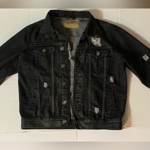 Rue 21 black jean jacket. Size small